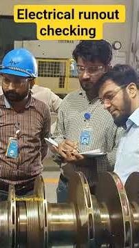 Electrical runout checking of centrifugal compressor rotor #Electricalrunout #Runout