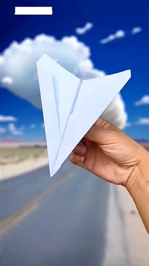 Fastest flying triangle jet plane 🤗✈️ , easiest paper airplane , best plane tutorial #shorts #paper