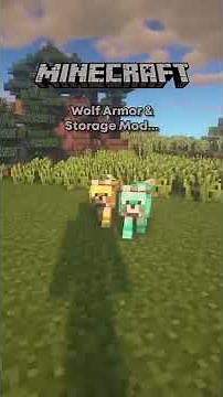 MINECRAFT Wolf Armor... (Mod)
