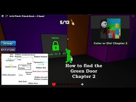 How to find the Green Door in Color or Die Roblox Chapter 2