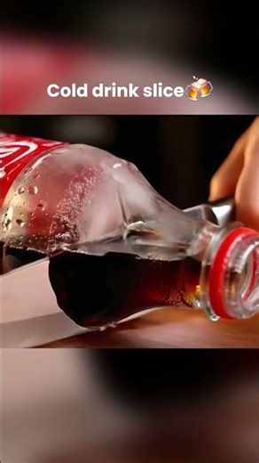 ASMR COLD DRINK SLICE 🔪🧊