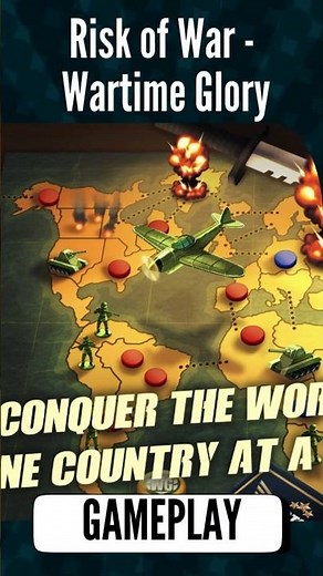 Conquer the World in Risk of War - Wartime Glory! ⚔️ #StrategyGame #Wargame