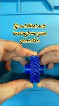 OpenSCAD Gear Generator – Spur, Helical & Herringbone Gears