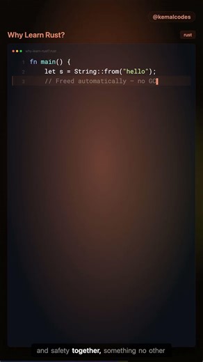What is Rust? Memory Safety Without GC #Shorts
