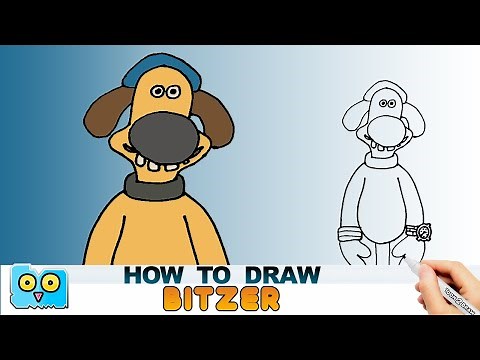 How to Draw Bitzer from Shaun the Sheep Cartoon