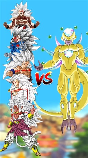 Freezer Vs Goku,Vegetta,Broly,Gohan And Black Goku #goku #dragonball #feed #shorts #feedshorts