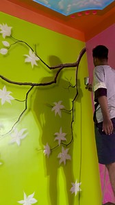 3d tree wall design #freestyleartistsourav #walldesing #wallart #viralvideoシ | Rangchobi wallart