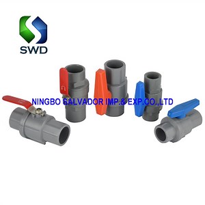 [Hot Item] Manual PVC Valves Plastic 2PCS Ball Valve with ABS Ball