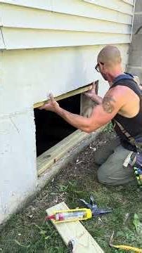 How to install a basement window. #construction #diy #carpentry #remodeling #homeimprovement