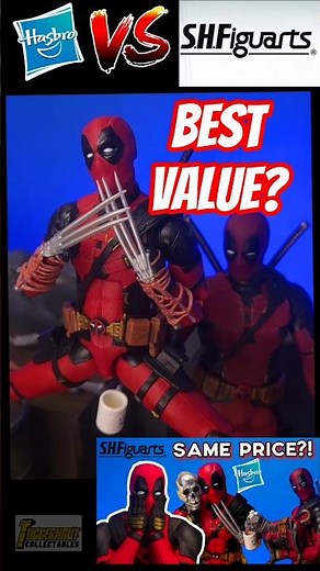 Best? Hasbro vs SHF vs Mezco Deadpool Action Figure #shorts