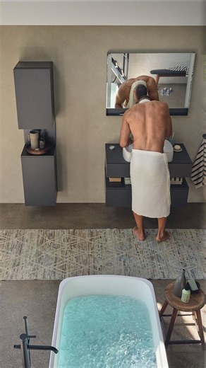 Duravit on Instagram: "A bathroom that supports your day becomes a place you return to. Thoughtful design transforms rush of everyday life into quiet moments of comfort. #UpgradeYourEveryday"