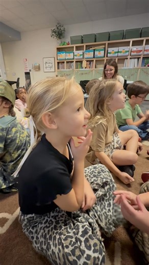 Students are using a Turn and Talk strategy to share their thinking with a partner! This simple but powerful practice helps every learner participate, listen, and build understanding together… and we know.. this video is cuteness overload.. 🧡 | Lee County Primary School
