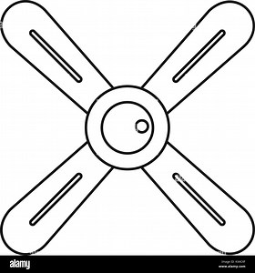 Propeller icon, outline style Stock Vector Image & Art - Alamy