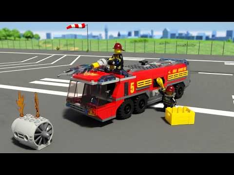 Airport Fire Truck - LEGO City - 60061