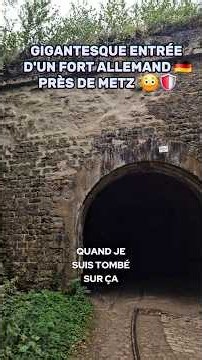 🏰🇩🇪 The entrance to one of the largest German forts in Moselle! 🤯#metz