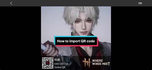 How to import QR code in Where Winds Meet 🤌 Don’t miss this feature for fast and furious 🐧 #wherewindsmeet #wwm #yenvanthaplucthanh #charactercreator #fyp