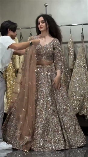 Bridal lehenga 😱 Exclusively for Indian Brides in the USA#wedding #trending #lehenga #newcollection