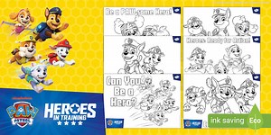 PAW Patrol: Hero Colouring Sheets