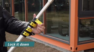 janz 24 FT, Aluminum Telescoping Pressure Washer Wand with 2 Pressure Washer Extension Wands,Gutter Cleaner Attachment, 7 Spray Nozzle Tips, 2 Hose Inlet Adapters, Pivoting Coupler and Support Harness