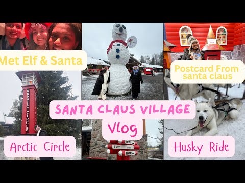 I did not expect this😳 I Crossed the Arctic Circle & Met Santa 🎅 Santa Claus Village Finland Vlog