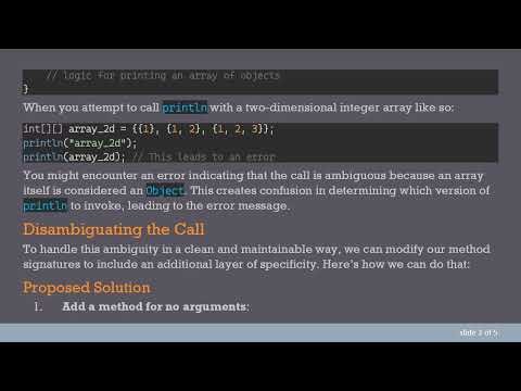 Resolving the int[][] Argument Ambiguity in Java's println Method