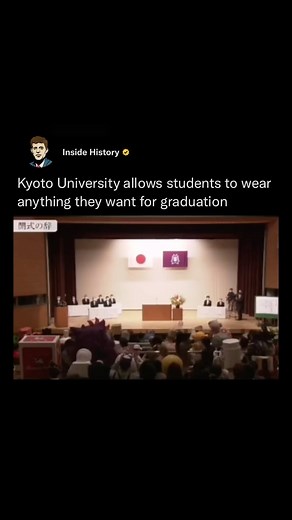Inside History | The University of Kyoto in Japan allowed their students to wear whatever they like during the graduation ceremony. However, the students... | Instagram