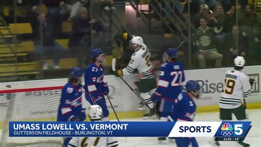 UVM men's hockey fall to UMASS lowell on Friday
