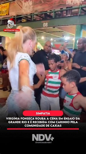NOTÍCIAS DO VALE on Instagram: "A apresentadora e influenciadora @virginia foi o grande destaque do ensaio da escola de samba Acadêmicos do Grande Rio, realizado em Duque de Caxias. Em sua primeira aparição oficial nos preparativos para o Carnaval, a famosa marcou presença já como futura Rainha de Bateria da agremiação, posto que ocupará no Carnaval 2026. Com muito carisma e simpatia, Virgínia foi calorosamente recebida pela comunidade de Caxias, que demonstrou apoio e entusiasmo com sua chegada