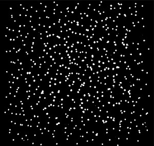 Black and white vector texture, lots of large and small dots randomly...