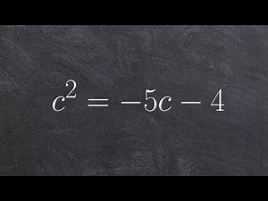 Solving a quadratic by factoring but first setting equal to zero