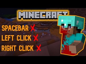 Beating Minecraft but we can't RIGHT CLICK LEFT CLICK or JUMP respectively.