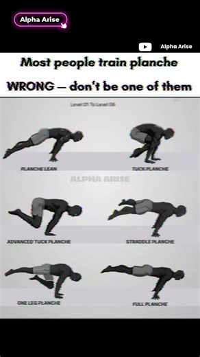 👉 STOP ❌ Training Planche Like This(Level 1 → 6 PROGRESSION GUIDE 💀)#shorts #memes #calisthenics #fy