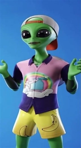 GREEN ALIEN MAN Is Back In Action #fortnite #humanbill #greenalienman #fortnitefunny #fortniteskit