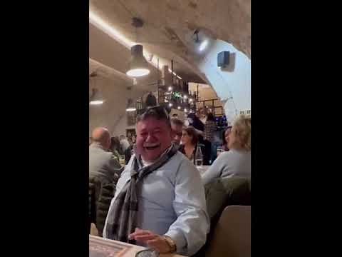 old man laughs in slow motion