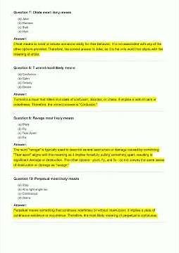 Word Knowledge Section ASVAB Questions , Flas video