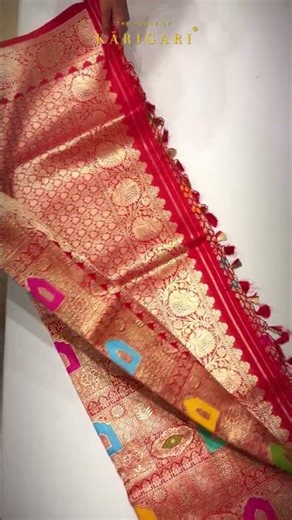 Authentic Banarasi Saree with Zari Work | The House of Karigari