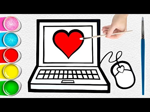 How to Draw a Super Cute Laptop – | Easy Drawing | Step-by-Step