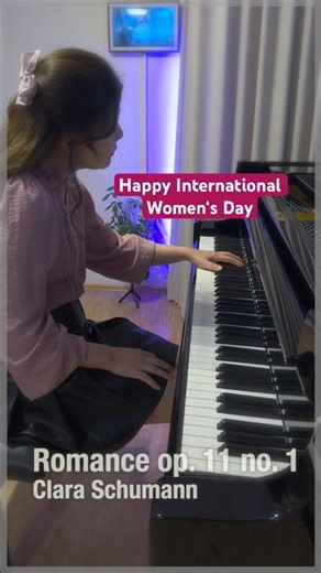 International Women‘s Day with Clara Schumann🩷 beautiful Romance Op.11 No.1