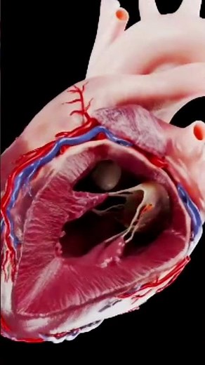 ❤️ Human Heart Pumping in Real Time Amazing 3D Medical Animation #Shorts #healthtips