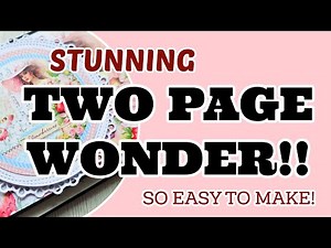 😍STUNNING Two Page Wonder!! SO EASY & BEAUTIFUL!❤️