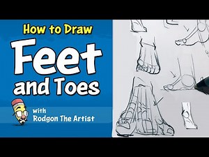 How to draw feet
