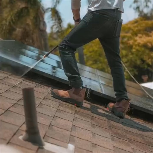 2.2K views | Roof work + water? No problem. These waterproof boots keep your feet dry while you tackle tough tasks under the sun. Built for the job, ready for whatever comes your way. ☀️量 #WorkBoots #Waterproof #RoofingLife #rockroosterboots #antifatigueboots #rockroosterofficial | Rock Rooster | Facebook
