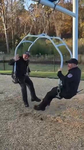 The firefighters of Greenwood City Fire Department took on a tough assignment this morning… testing out the new swings at Grace Street Park to make sure everything is safe for the public. Good news: they’re officially firefighter-approved! ✔️😄 (If they can handle our crew, they can handle anything!) Come check out the brand-new Grace Street Park, located right beside Station 2 on Grace Street. It’s open, it’s safe, and it’s a great new spot for the community! 🚒🌳🎉 | Greenwood City Fire Depart