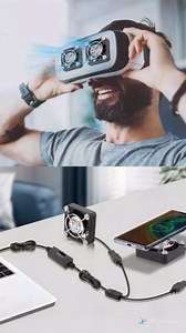 2Pack Wathai 40mm x 10mm Mini USB Fan with Speed Control 5V Small Computer USB Fans for Welding Helmet, Aquarium, Terrarium, Camera, VR Receiver DVR PlayStation Xbox Computer Cabinet Cooling