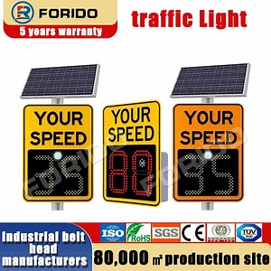 [Hot Item] Solar Powered Speed Limit Street Sign LED Warning Light Display