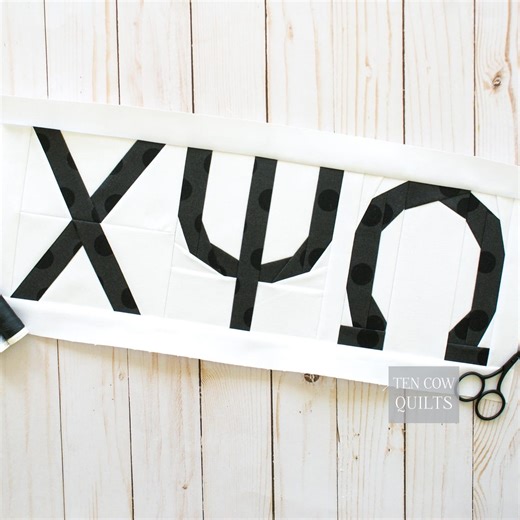 Greek Alphabet Quilt Patterns, 6-inch Finished, Foundation Paper Pieced, FPP, PDF Download - Etsy Canada