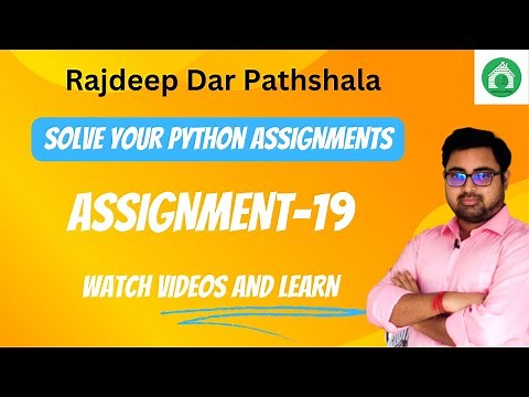 Assignment 19 solution