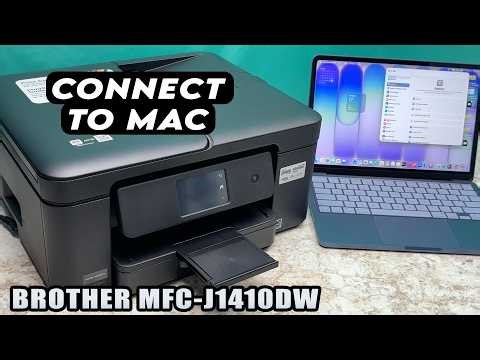 Brother MFC-J1410DW : How to Connect to Mac to Print and Scan