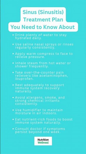 10 Ways to Treat Sinus (Sinusitis)