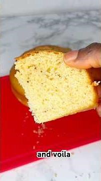 Easy vanilla cake recipe for beginners. #baking #cake